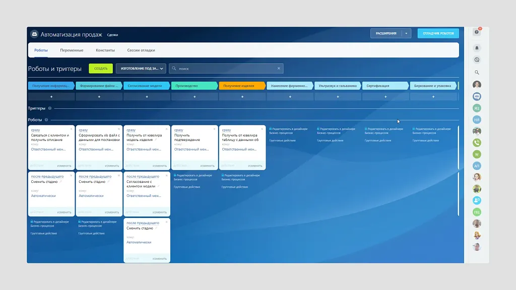 Автоматизация роботами.